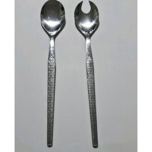 Vintage MCM Japan Stainless Steel Salad Serving Utensils